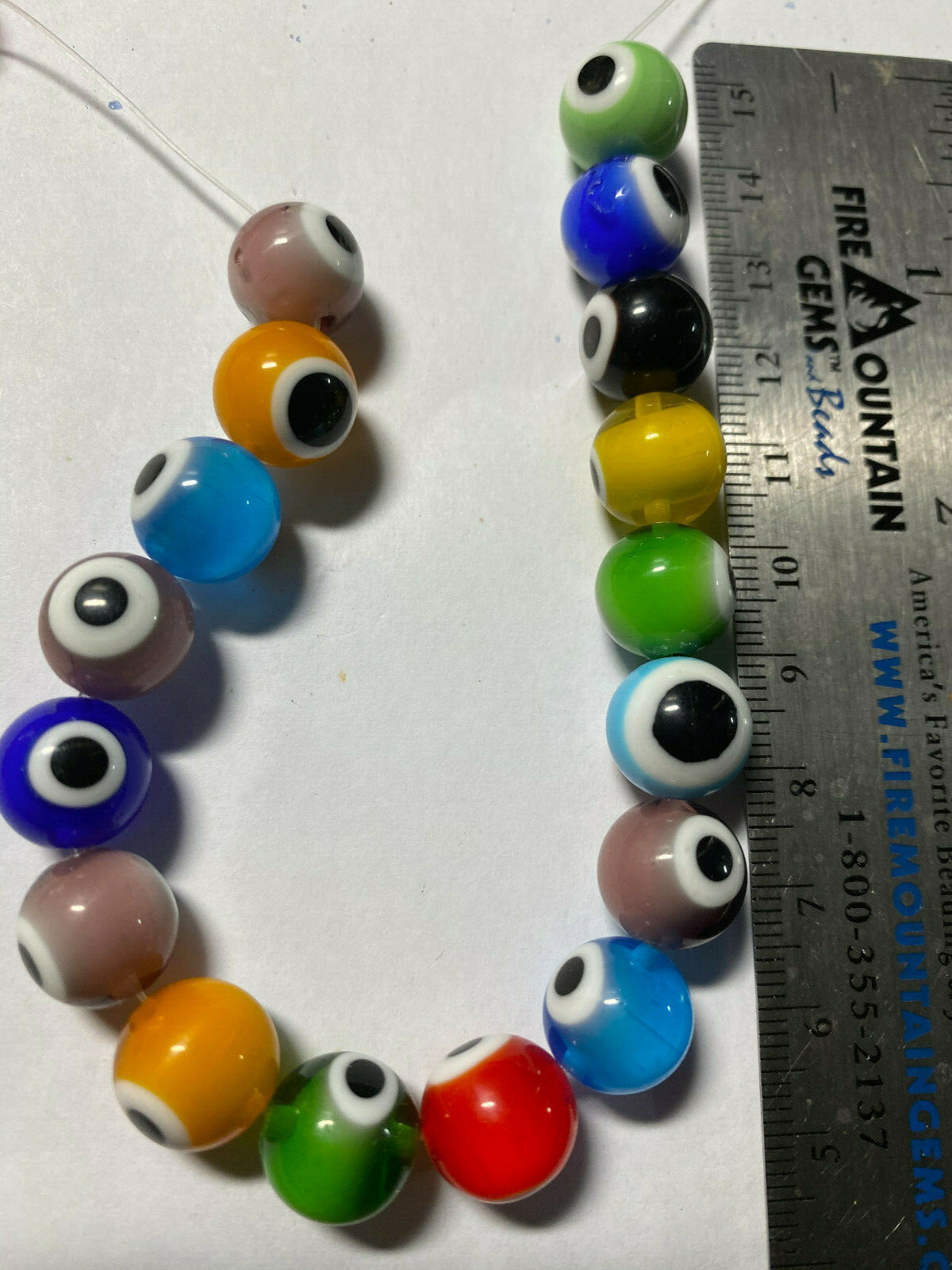 Vintage Mystic Evil Eye Beads **** UPICK*** Mystic Nazuri Evil Eye Bead Pendants
