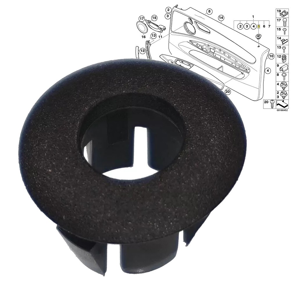Left Door Lock Pin Button Trim for BMW E81 E82 E88 Custom Fit 51416975325