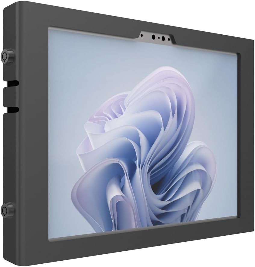 MS Surface Pro 8–11 Apex Enclosure Wall Mount Heavy Duty Secure Black - No Keys