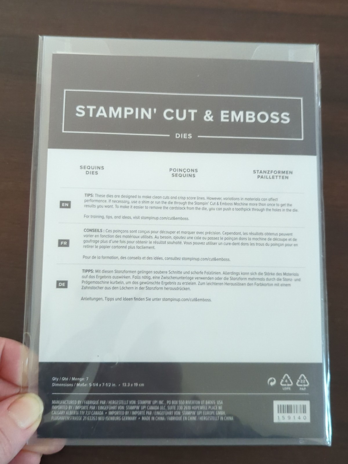 Stampin’ Up! SEQUINS DIES Scrapbooking Card Making RETIRED 159140 New