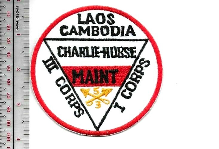 US Army Laos Cambodia 5th Cavalry RGT D Troop 3rd SQ 'Charlie-Horse' NO TARIFF