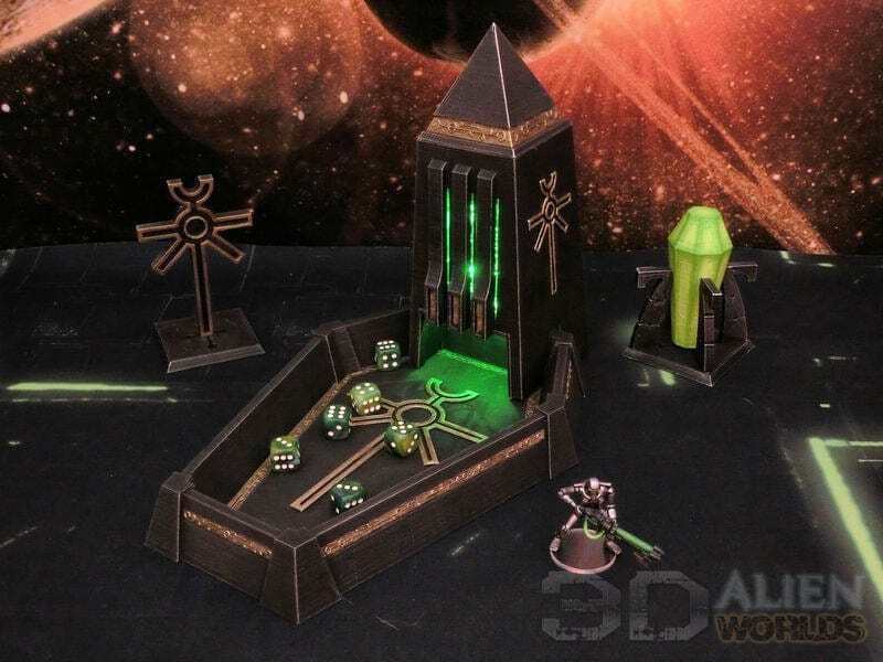 Necrontyr Dice Tower - Grimdark Wargaming Tabletop