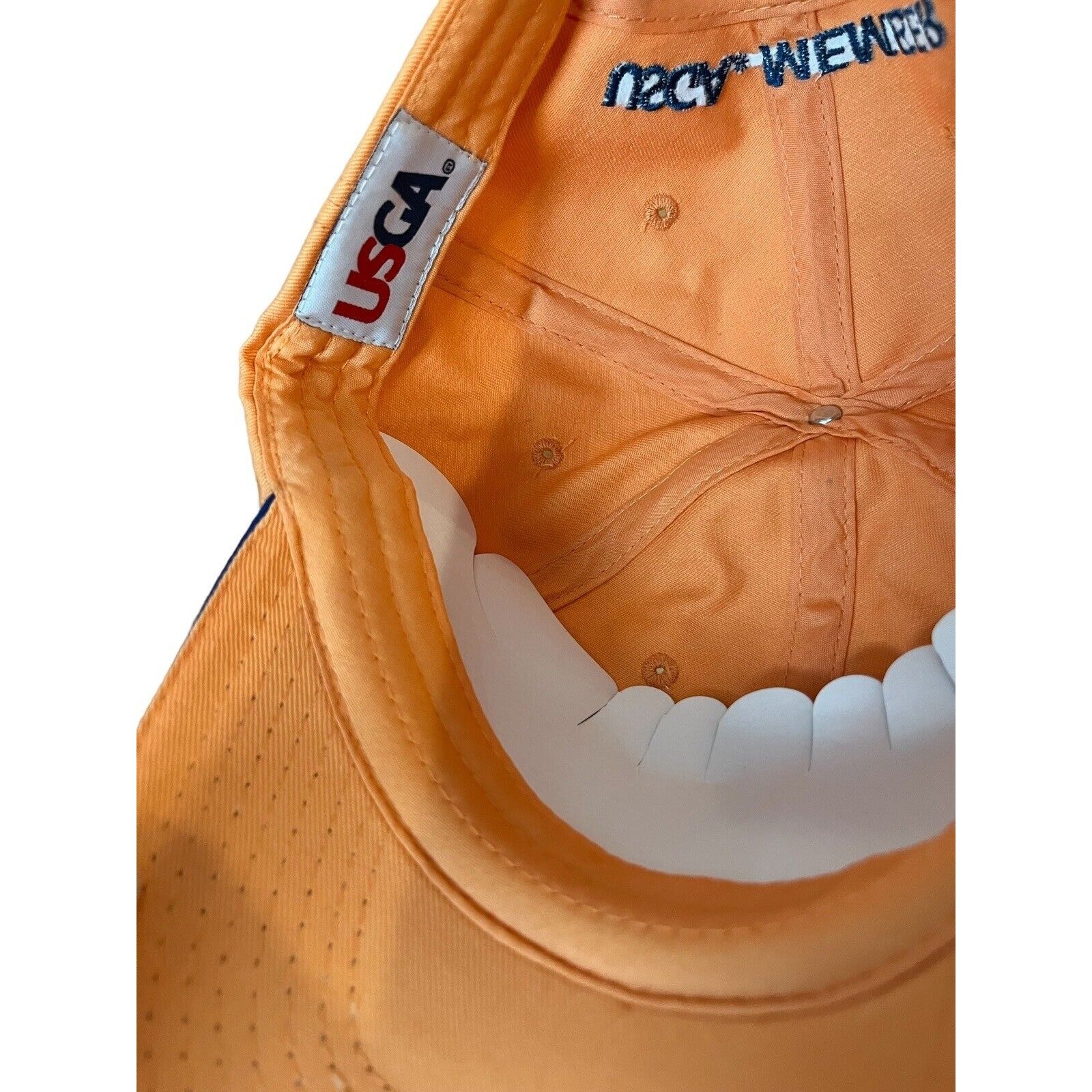 2015 US OPEN Golf Chambers Bay Hat Orange Adjustable Ball Cap USGA Member New!