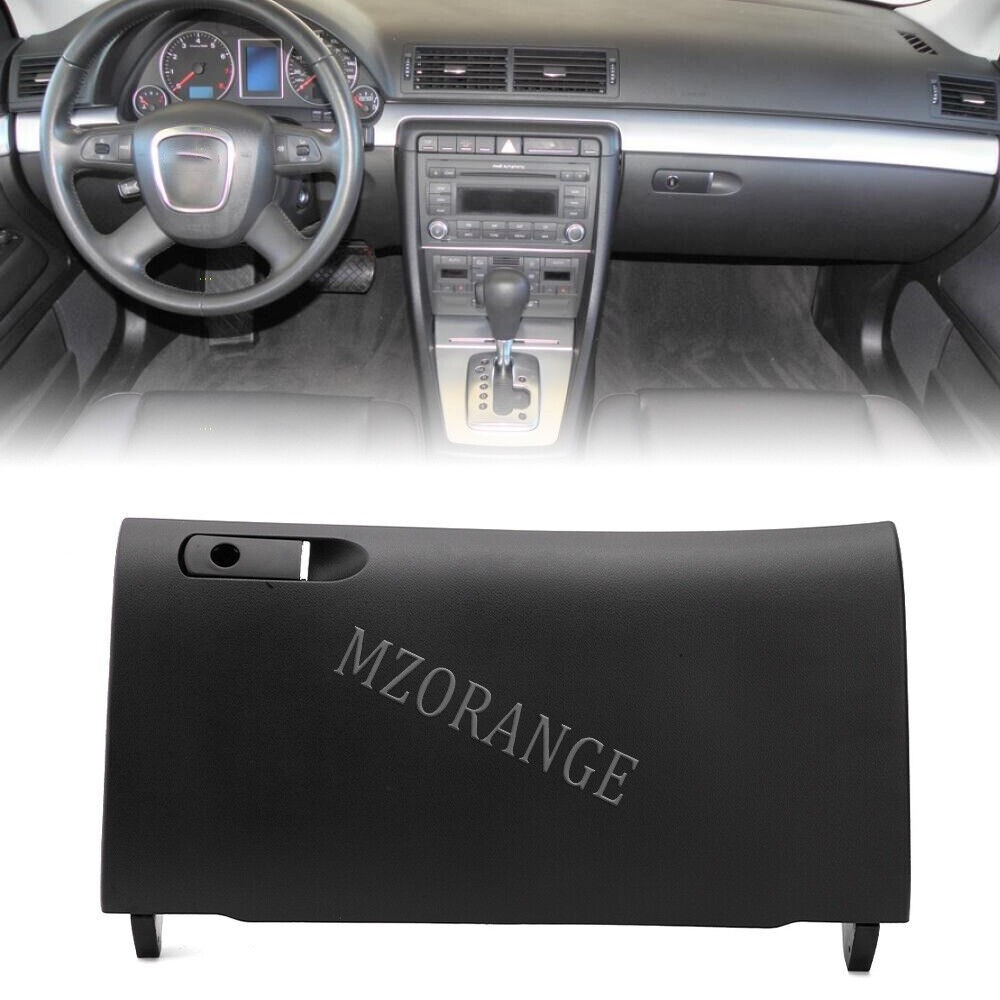 Black Glove Box Door Lid W/ Buckle For Audi A4 S4 B6 B7 2001-2008