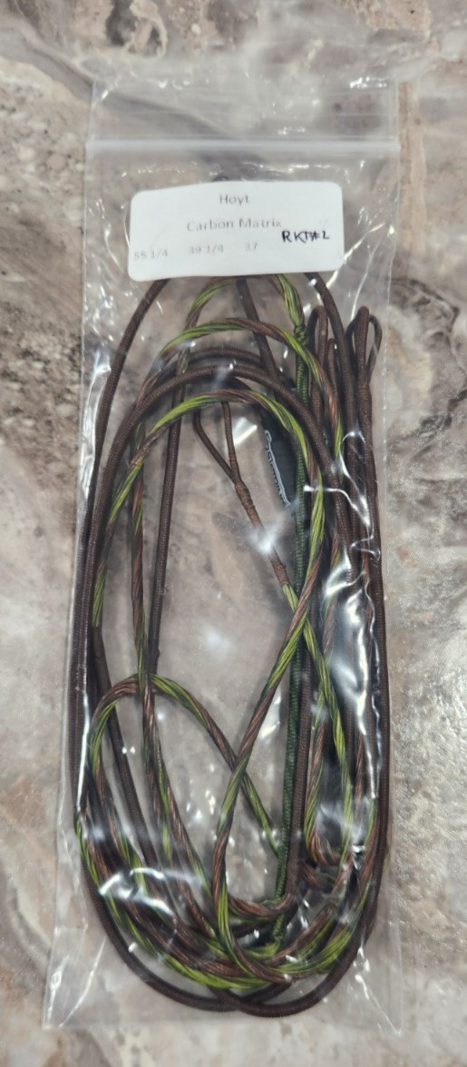 NEW Hoyt Carbon Matrix RKT #2 FirstString String and Cable Set - Brown & Green