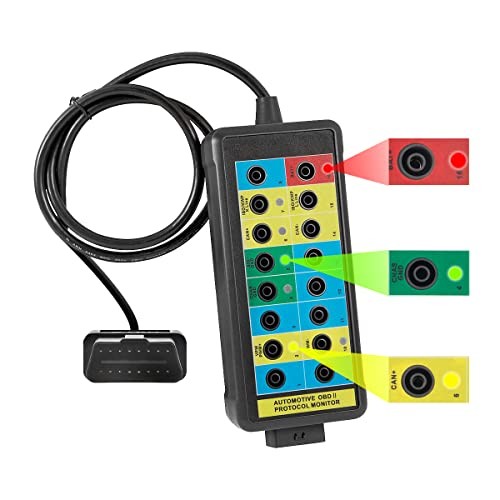 Professional 16-Pin OBD2 Breakout Box with LED Light Indicator