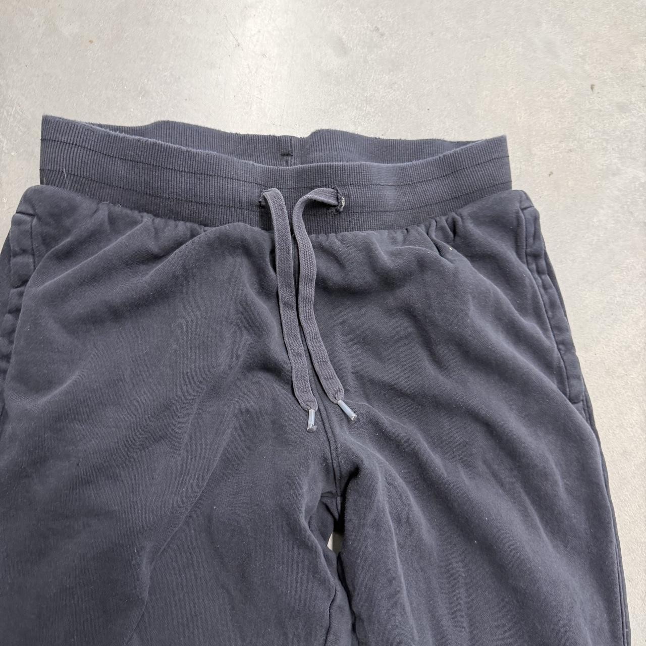 Black Athletic Under Armour Sweatpants Cuffed Bottom Men's Medium