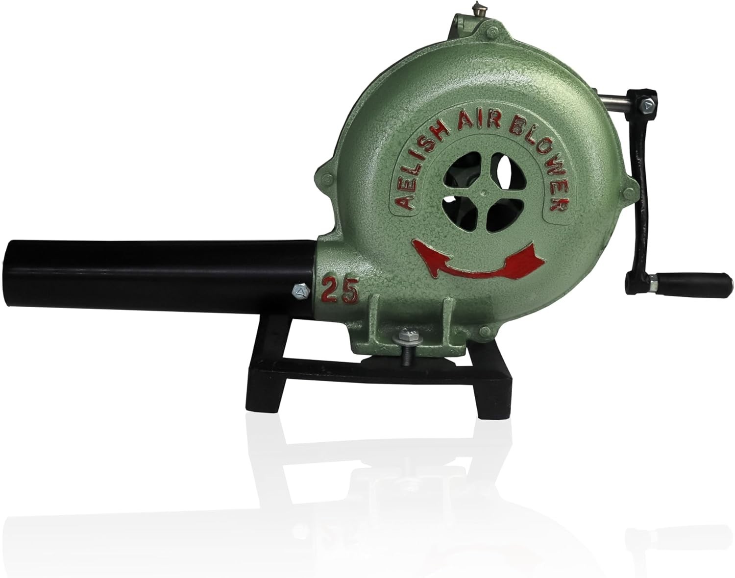 Hand Crank Forge Blower 8 Inch - Manual Blower for Blacksmith Coal Forge Firepot
