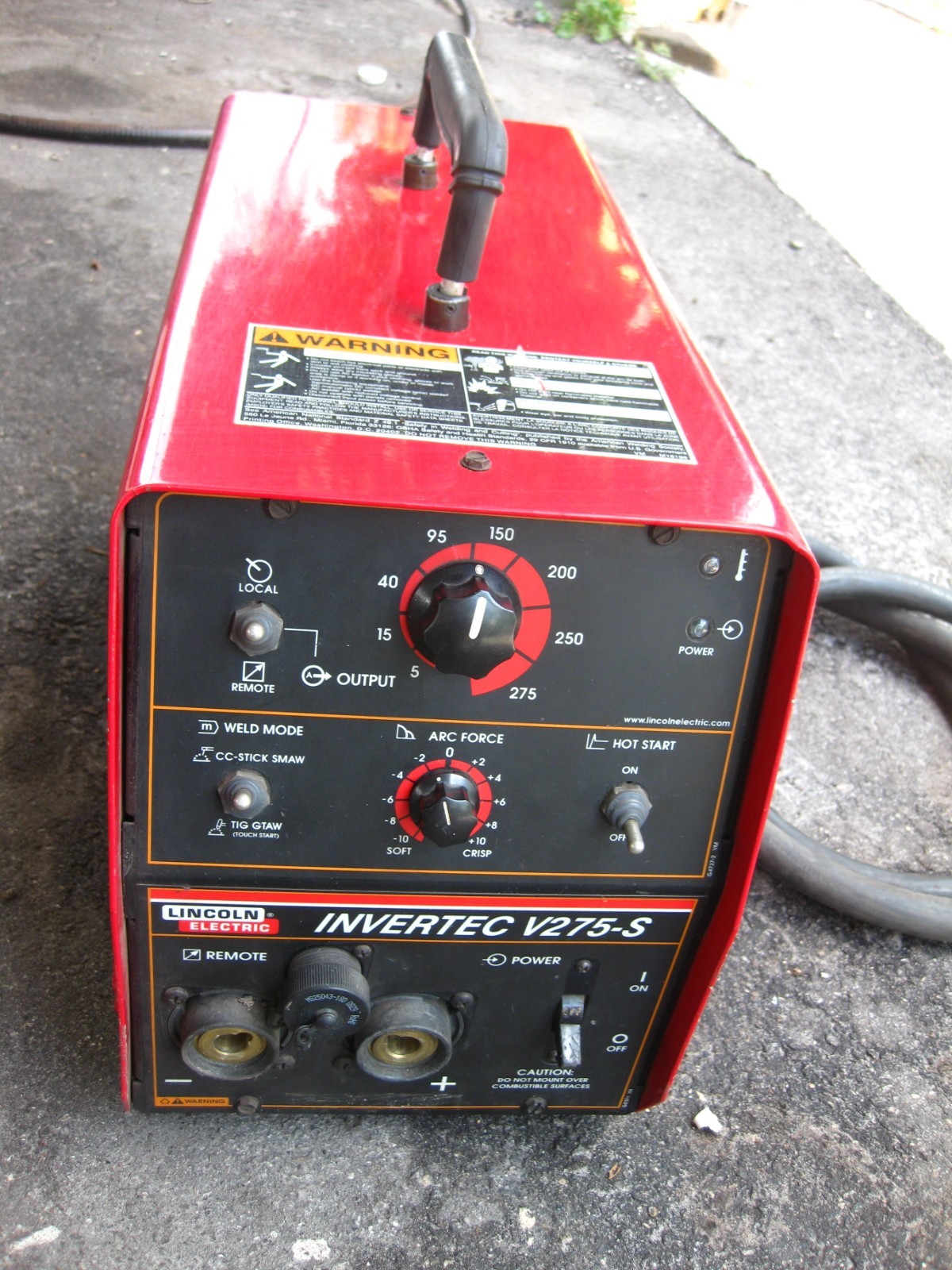 Lincoln Electric Invertec V275-S Stick TIG Welder K2269-1   208/230/460V Tested