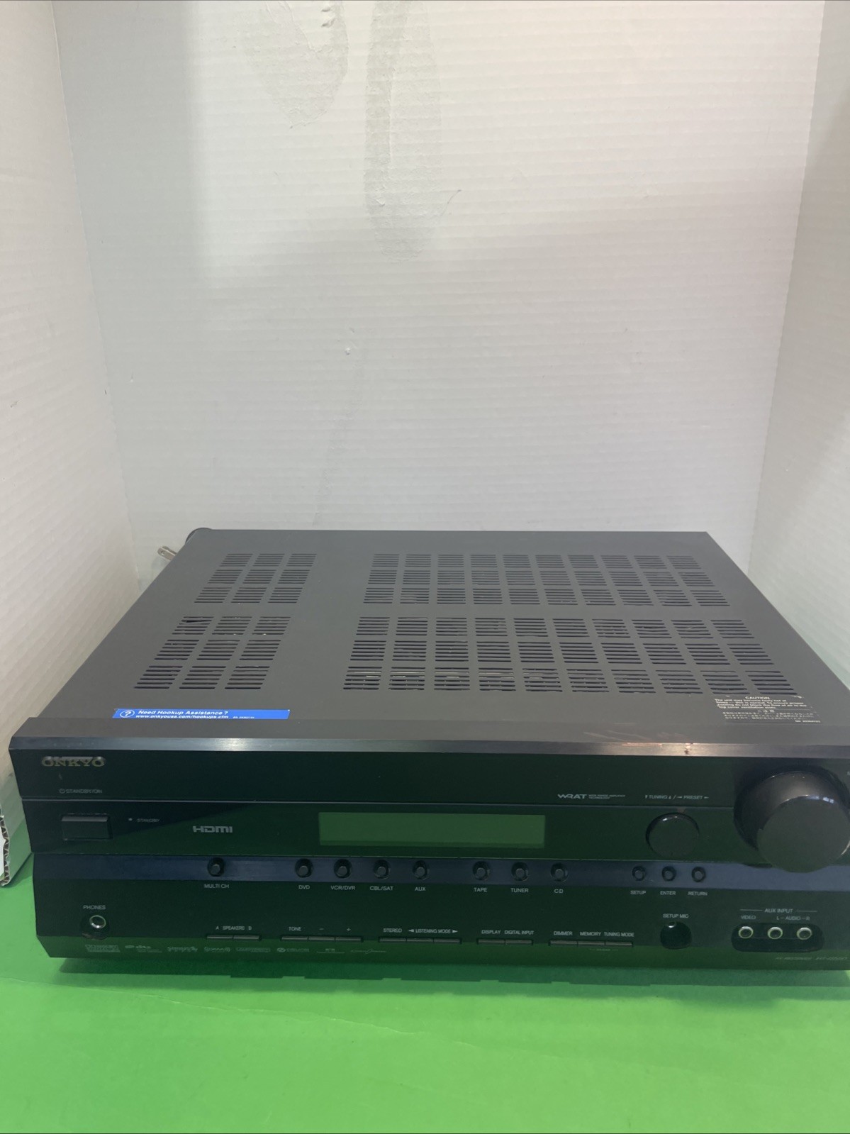 Onkyo HT-R550 7.1 Home Theater AV Stereo Receiver Tested Works No Remote