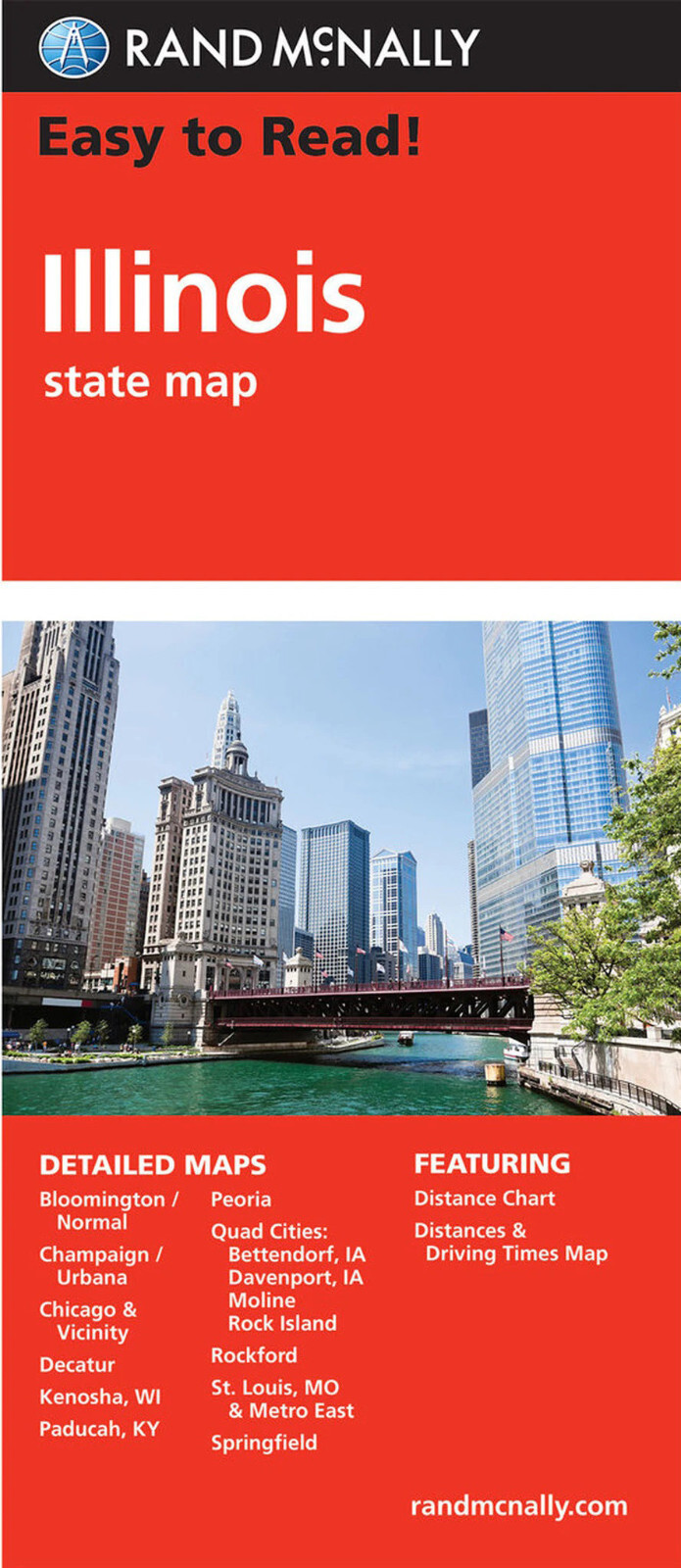 Rand McNally State Maps: Illinois and Kentucky (2 Maps)