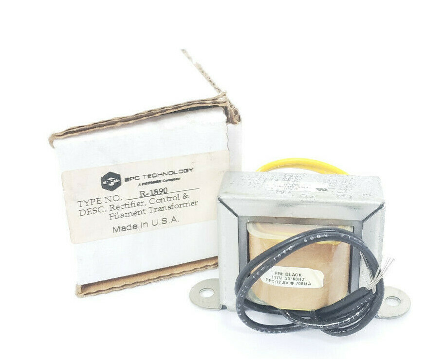 NIB SPC TECHNOLOGY R-1890 RECTIFIER, CONTROL & FILAMENT TRANFORMER R1890