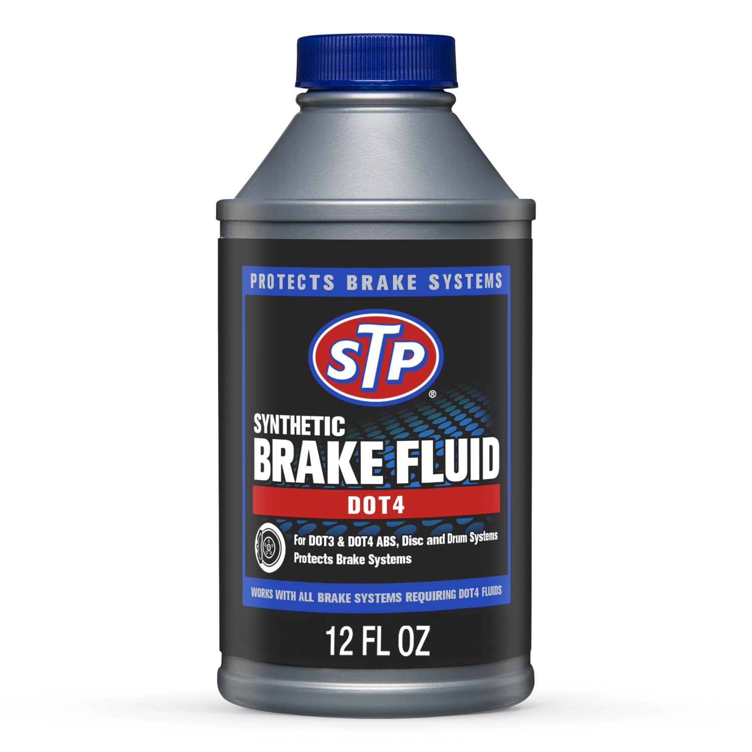 STP Synthetic Brake Fluid, Dot 4 Fluid Protects 12 Ounce, Multicolor