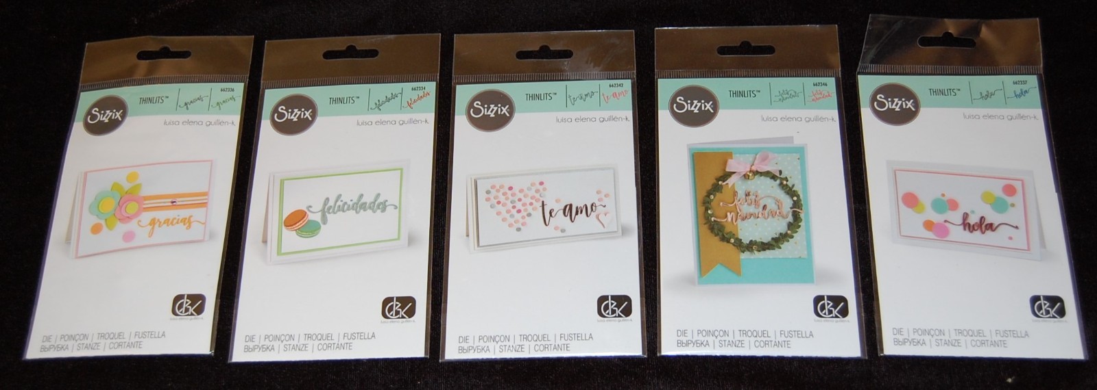 Sizzix Thinlits Framelits Die Cutting Stamps Embossing Lot of 22 Pkgs New #D2