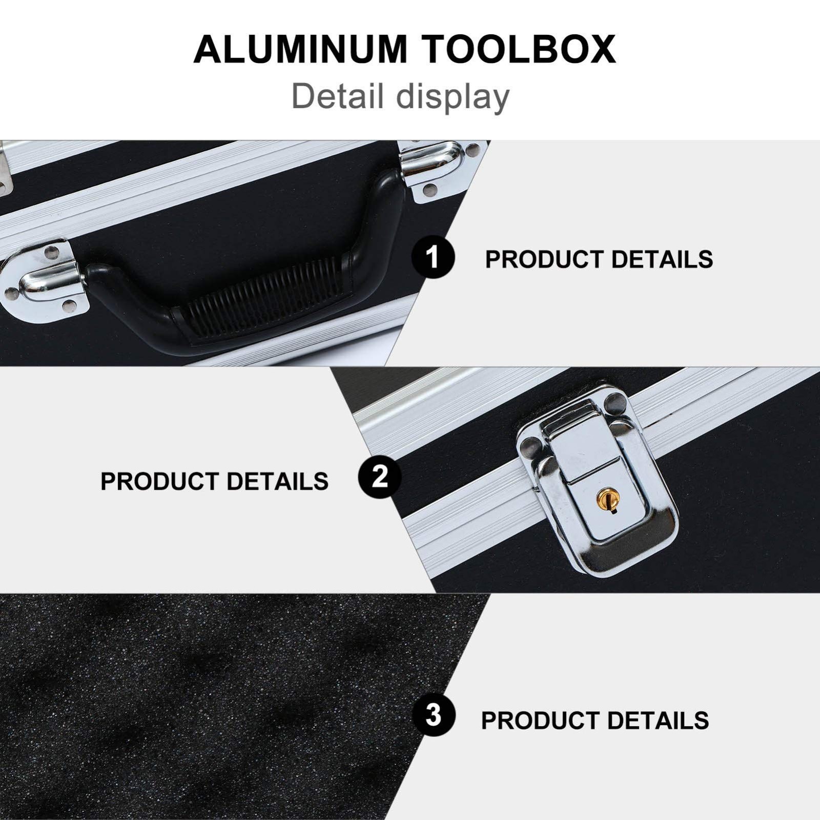 DOITOOL Portable Tool Box 19.68X11.02X5.11In Multifunction Hard Storage Case ...