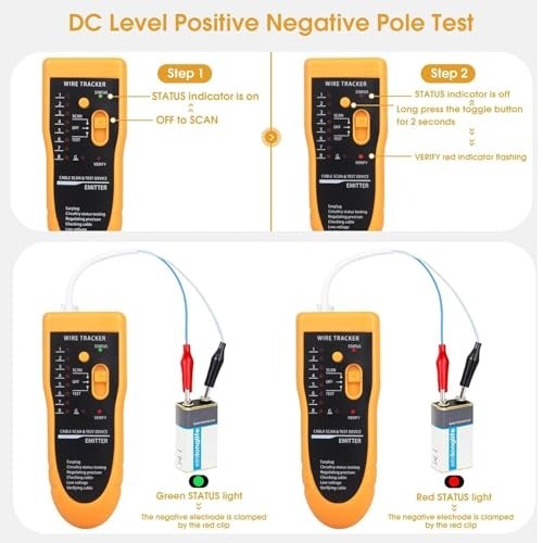 Ethernet Cable Tester RJ45 RJ11 - Network Wire Toner Tracker CAT5 CAT6 Tool