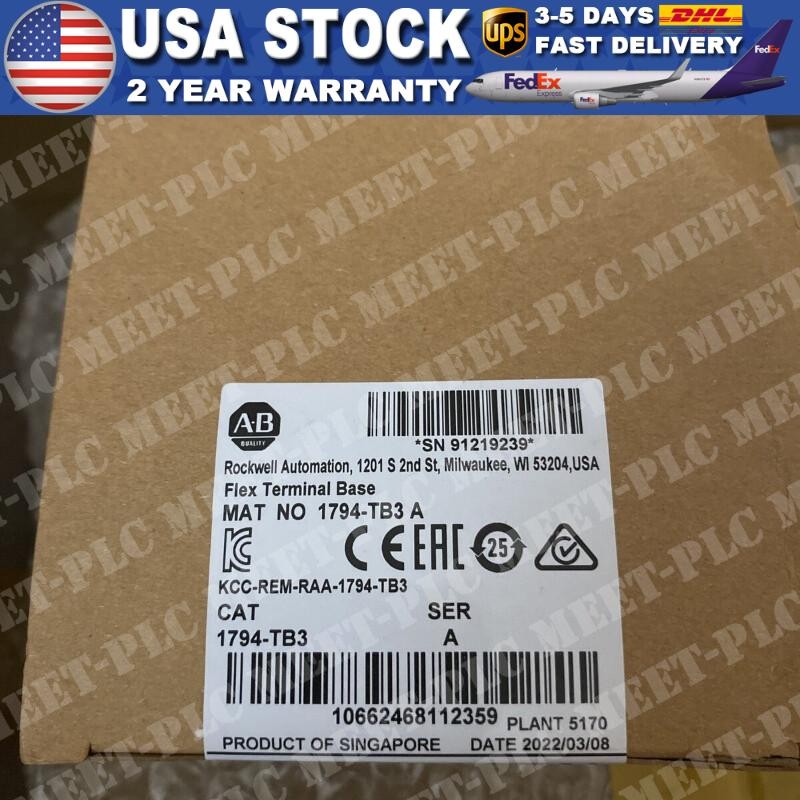 1PC 1794-TB3 Flex Terminal Base Module Allen Bradley air available New