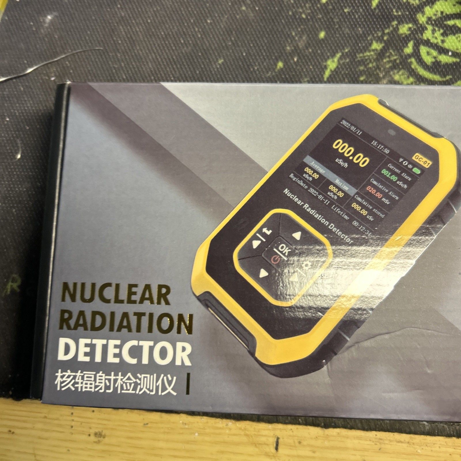 FNIRSI Yellow Black Geiger counter! GC-01,designed for beta, gamma, and X ray.