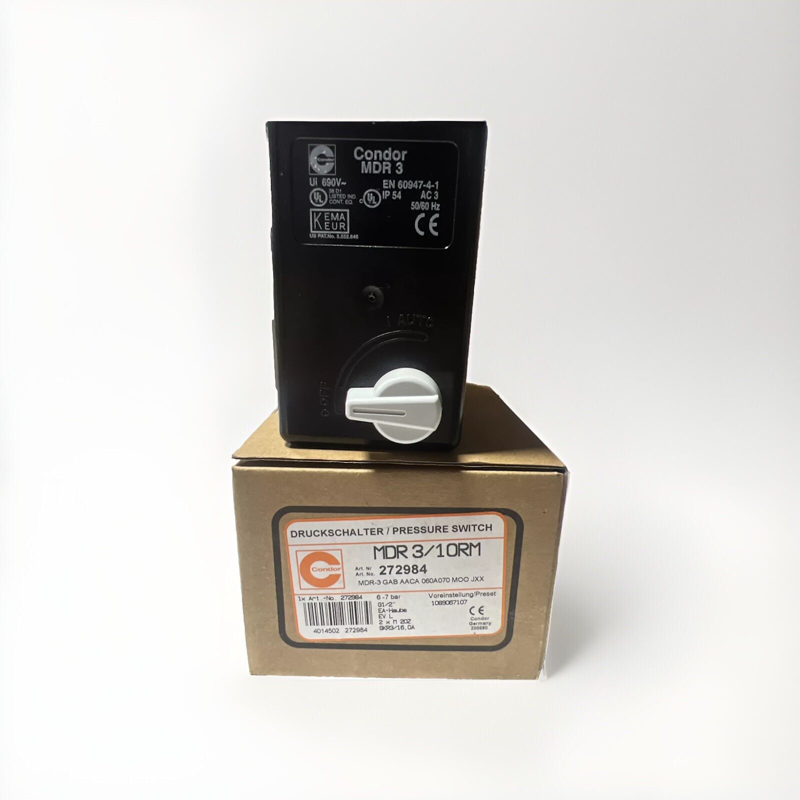 Condor Pressure Switch  MDR3 10RM