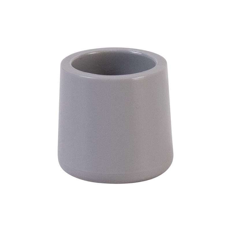 (100 PACK) Gray Color Folding Chairs Foot Caps For Rental Style Poly Chairs