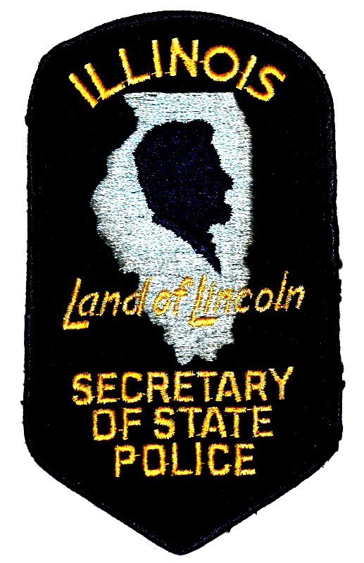 ILLINOIS SECRETARY OF STATE – IL Sheriff Police Patch VINTAGE OLD MESH USED