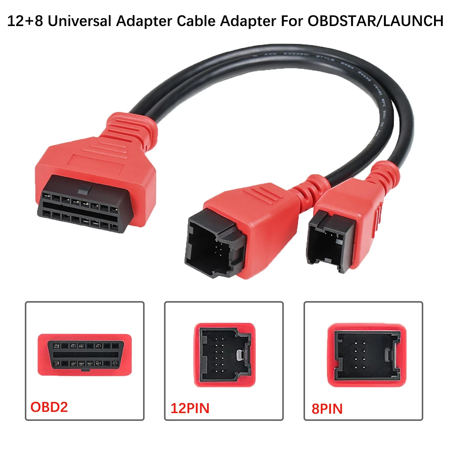 12+8 OBD Cable Adaptor Diagnostic Cable Connector for Chrysler for Dodge
