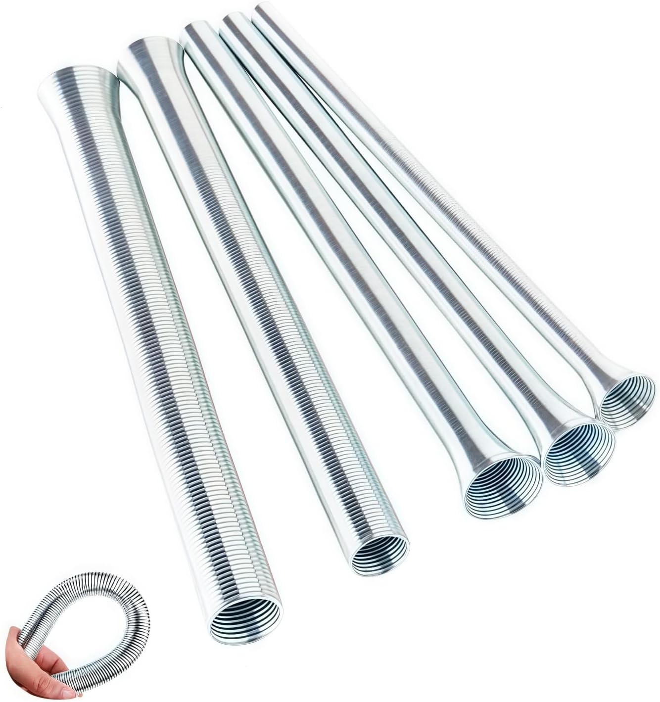 Spring Tube Bender for 1/4, 5/16, 3/8, 1/2, 5/8 Inch Tubing - Bending Spring