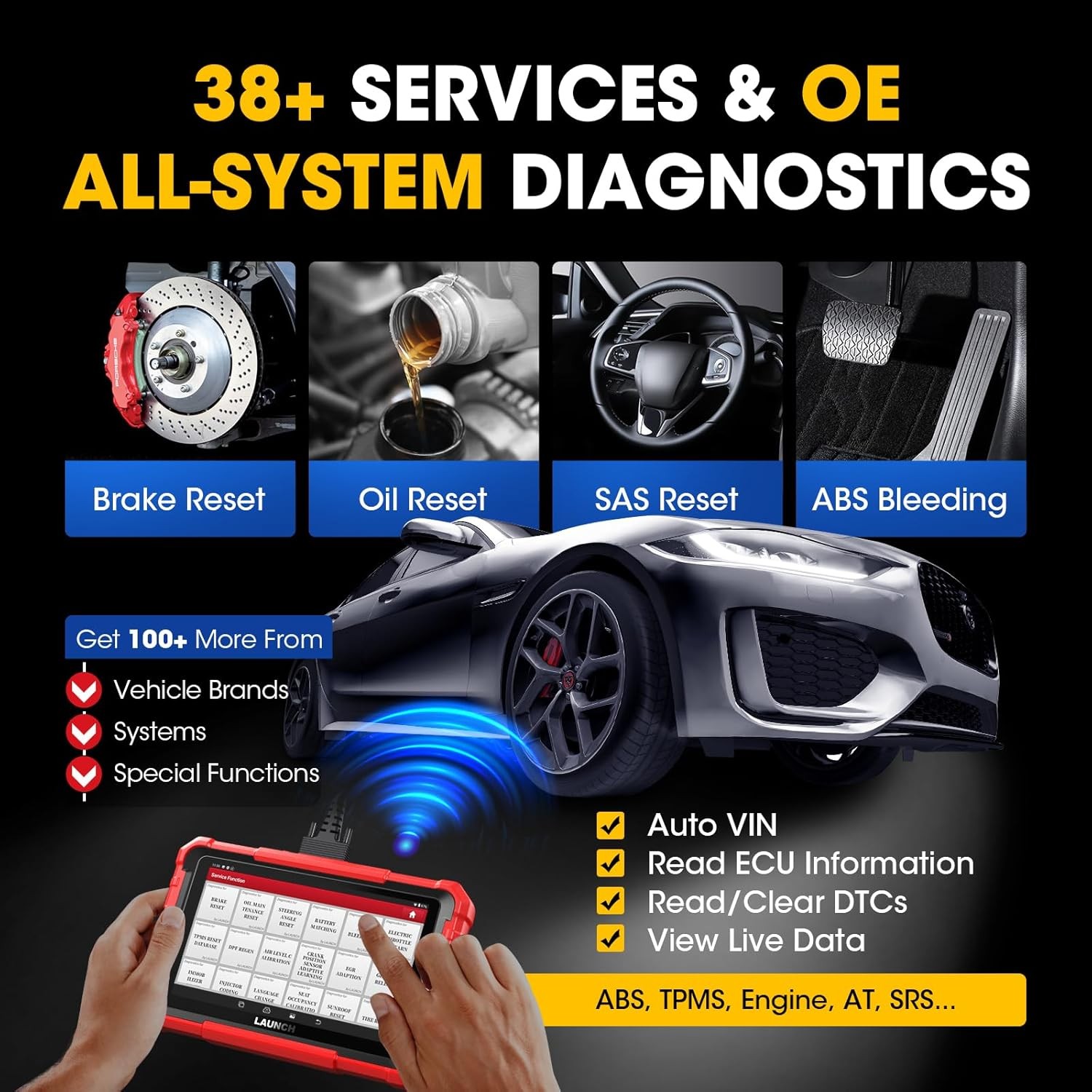2025 LAUNCH X431 Pro Elite V+ PRO5 PAD V Bidirectional Diagnostic Scanner Coding
