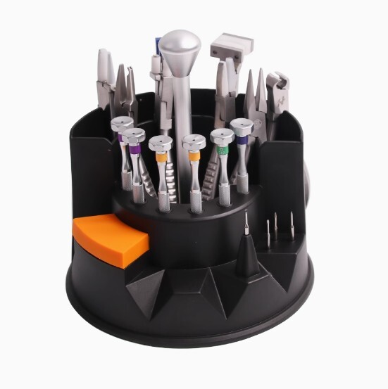 8pcs Eyeglass Repair Tool Pliers Set+ 6pcs screwdriver+tool storage rack