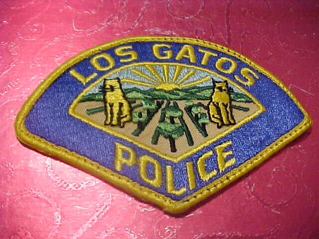 LOS GATOS CALIFORNIA POLICE PATCH SHOULDER SIZE USED