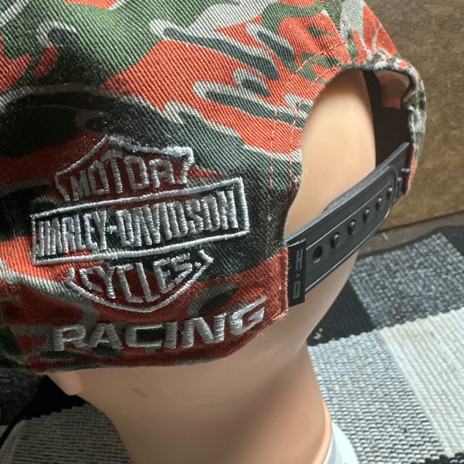 Harley Davidson Camo Adjustable Snapback Cap Mens 97601-24VM