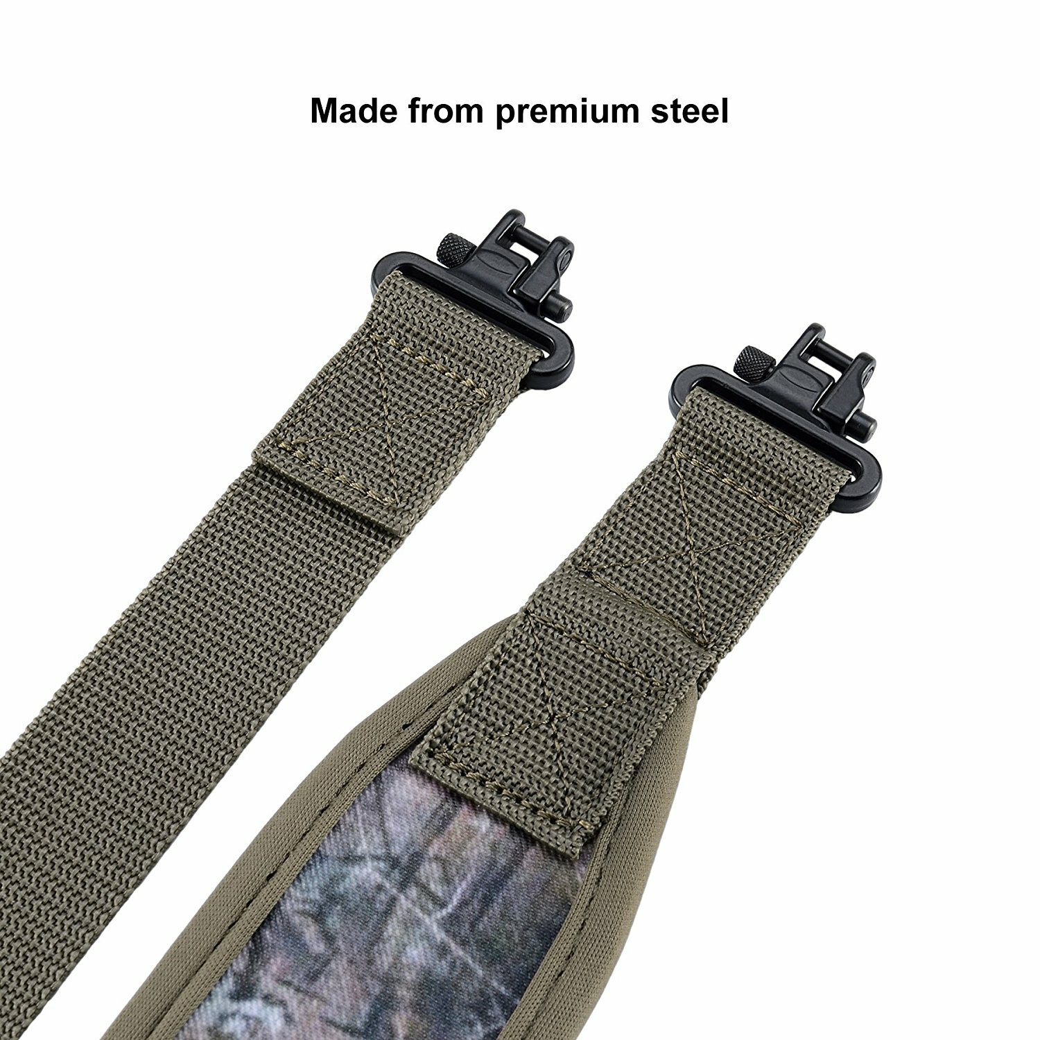 Two Point Rifle Gun Sling with Swivels,Durable Shoulder Padding Strap Adjustable