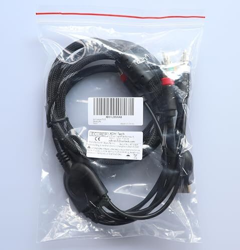 Component Audio Video Cable For Ps2 / Ps3 / Ps3 Slim Hd Multi Out Composite Rca