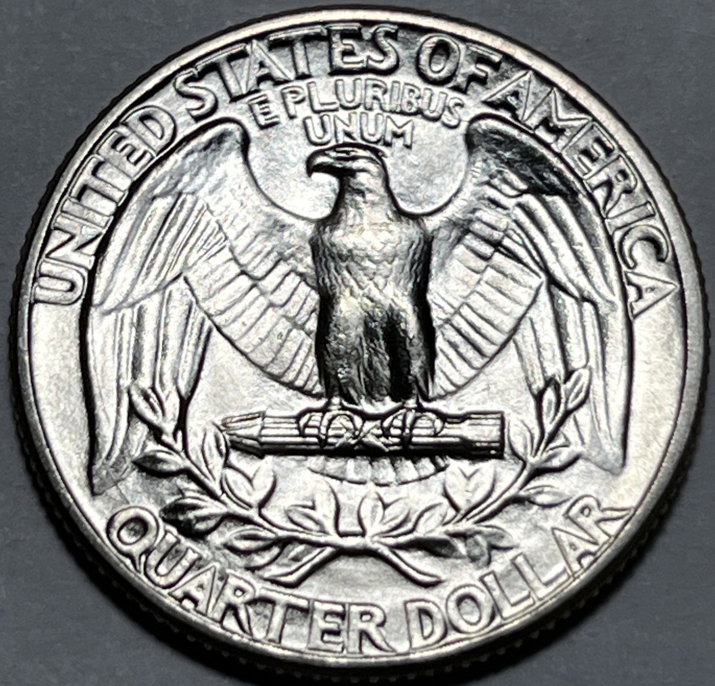 1941 4/4 Washington Quarter Date Errors 4 Over 4 Die Cracks Reverse Uncirculated