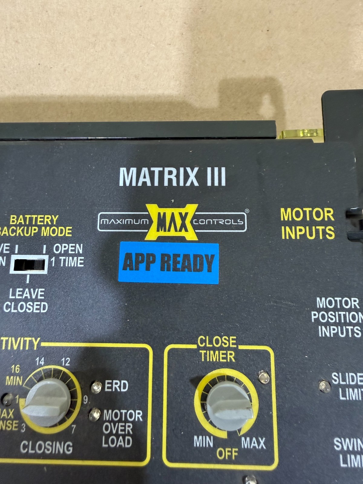 MAXIMUM CONTROLS MATRIX III GATE OPERATOR PCB CONTROL MAIN BOARD