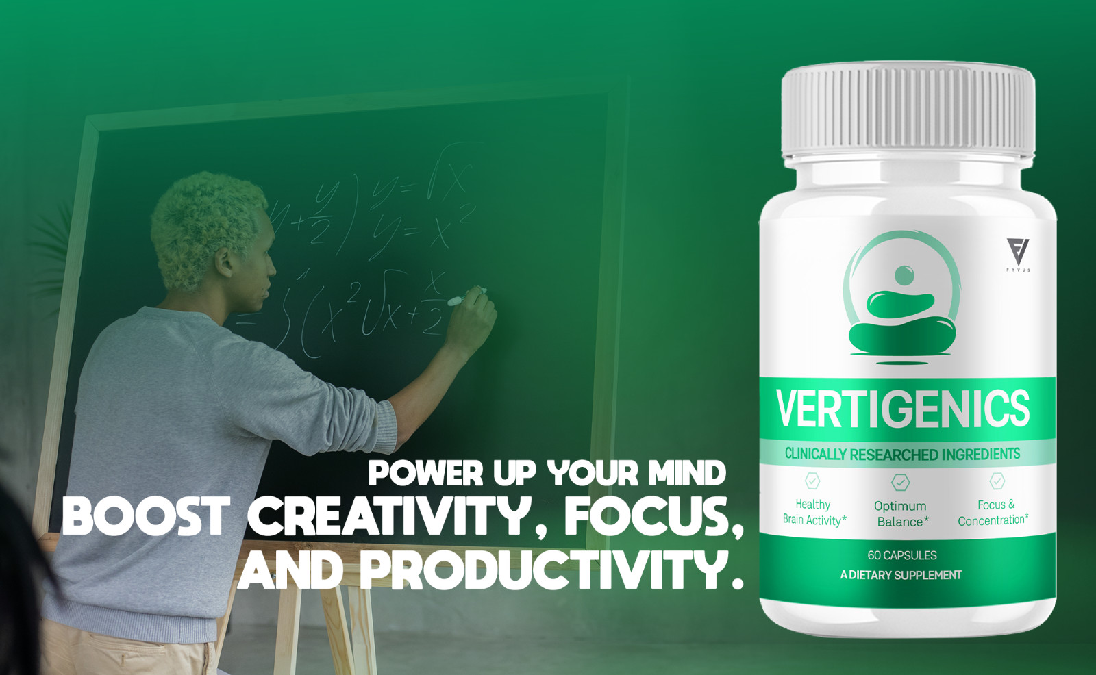 (5 Pack) Vertigenics Brain and Nootropic Supplement Vertigenix (300 Capsules)