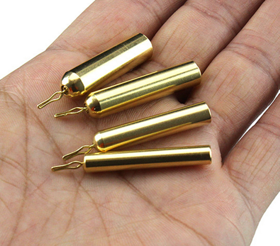 10Pcs Copper Saltwater Fishing Sinkers for Drop Shot Fishing Weights 5g-12g