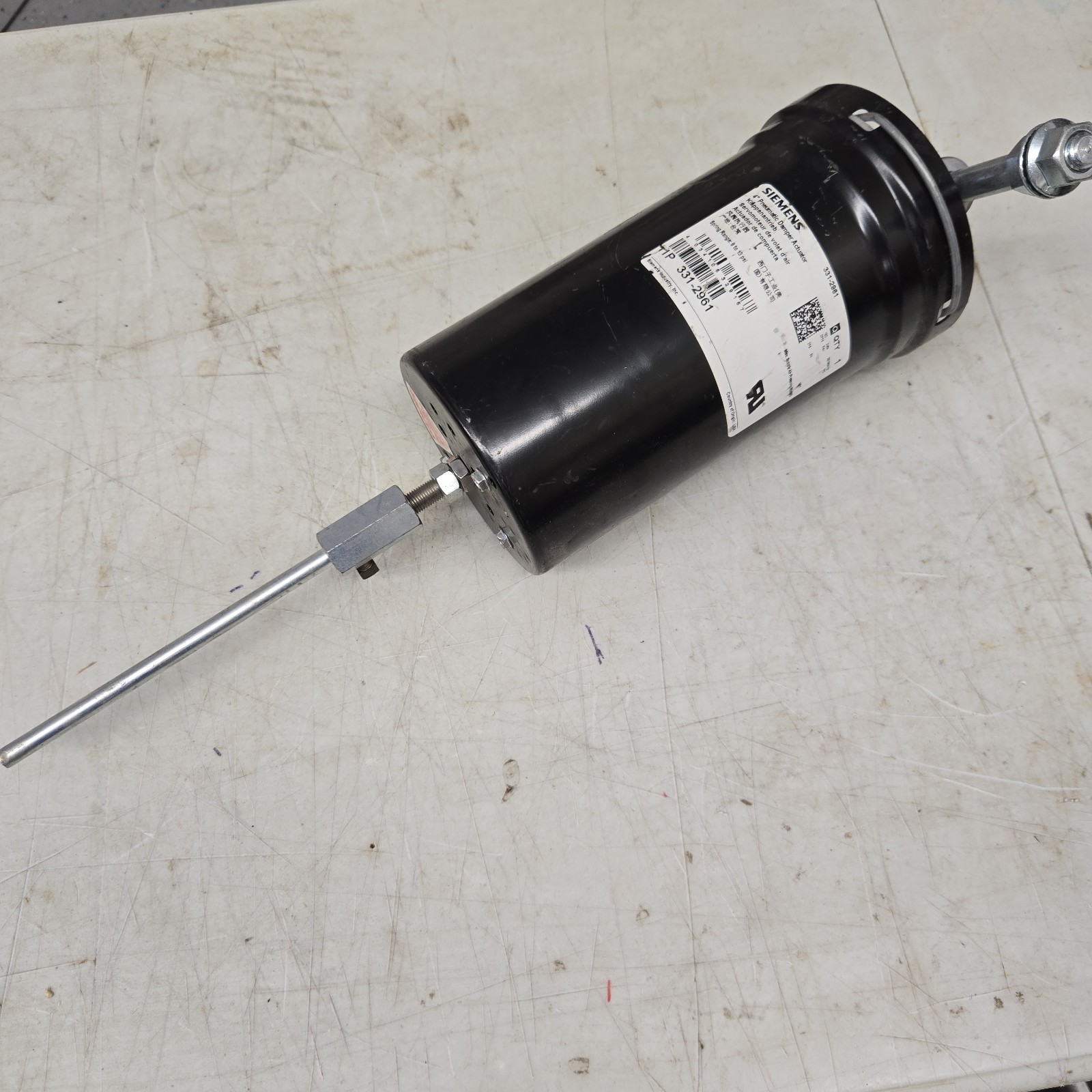 Siemens Pneumatic Damper Actuator 331-2961 4" Spring Range: 8-13PSI