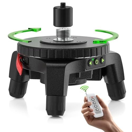 Electric Rotating Base 360° Motorized Turntable 0.088°/s 5/8"-11 Thread