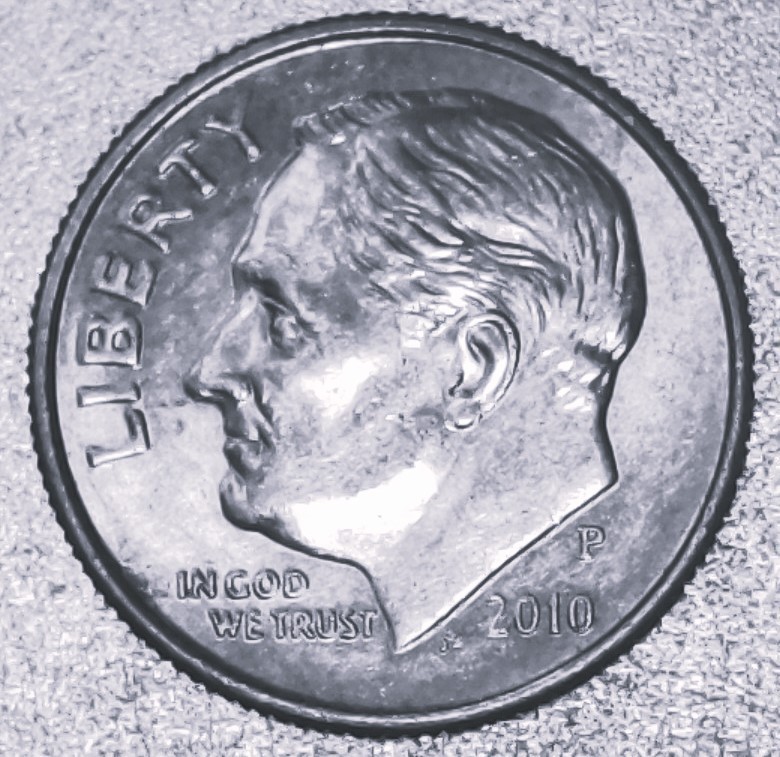 US 2010 P ROOSEVELT DIME Circulated Ungraded Philadelphia Mint