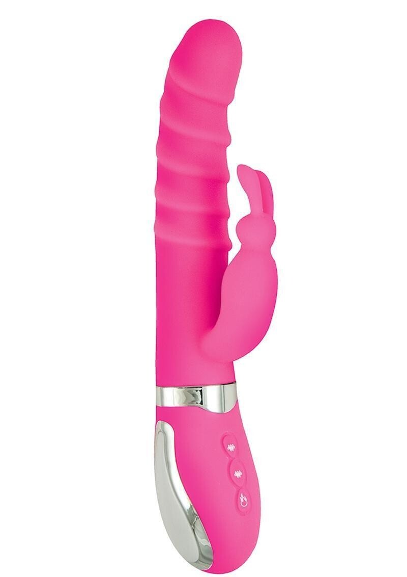Energize Heat Up Bunny Rechargeable 12 Function Dual Motor Vibrator Retail $98