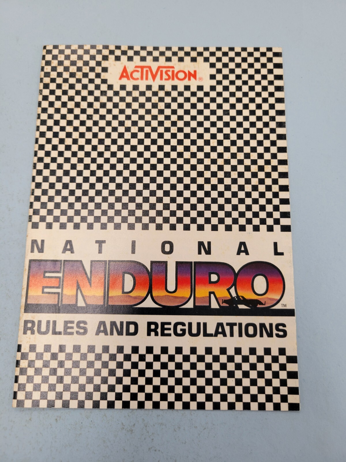 National Enduro Atari 2600 MANUAL ONLY Authentic Booklet