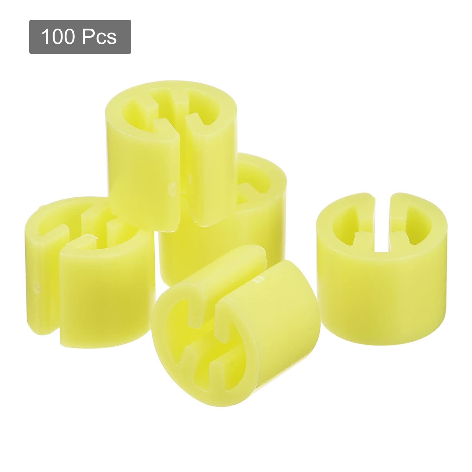 Clothes Hanger Marker Blank Fit 3.5mm Rod for Garment Color Coding Yellow Cou...