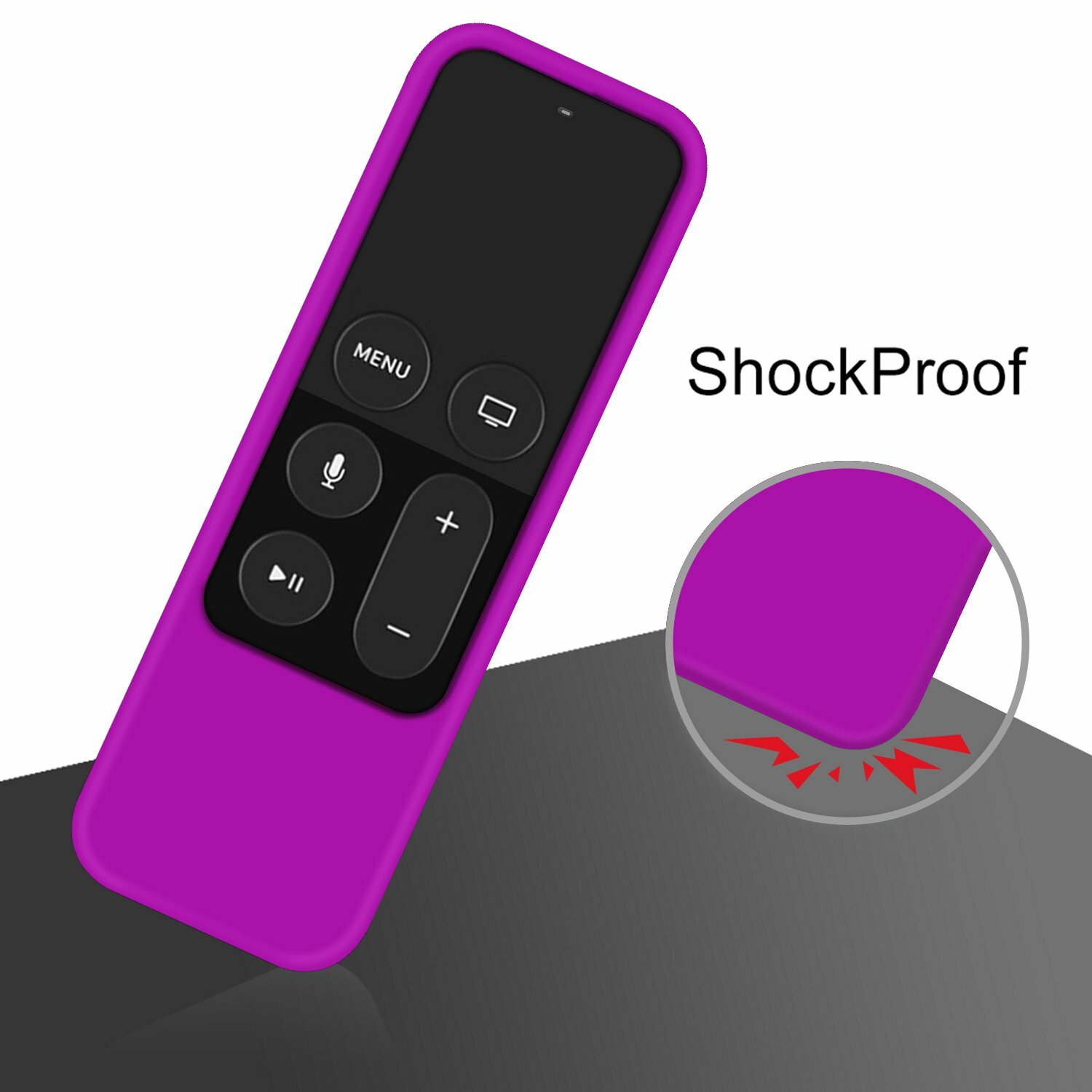 For Apple TV (4th Gen) Siri Remote Controller Shock Proof Silicone Case Cover