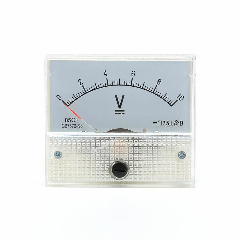 Model 85C1 DC 0-10V Volt Analog Panel Voltmeter Gauge Mechanical Voltage Meter
