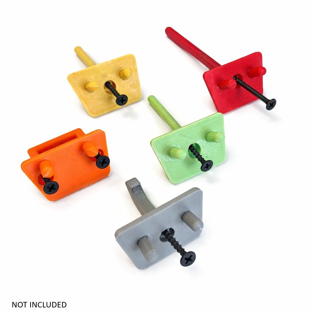 Peg Board Hooks Red Y Hook x12 NUPEG