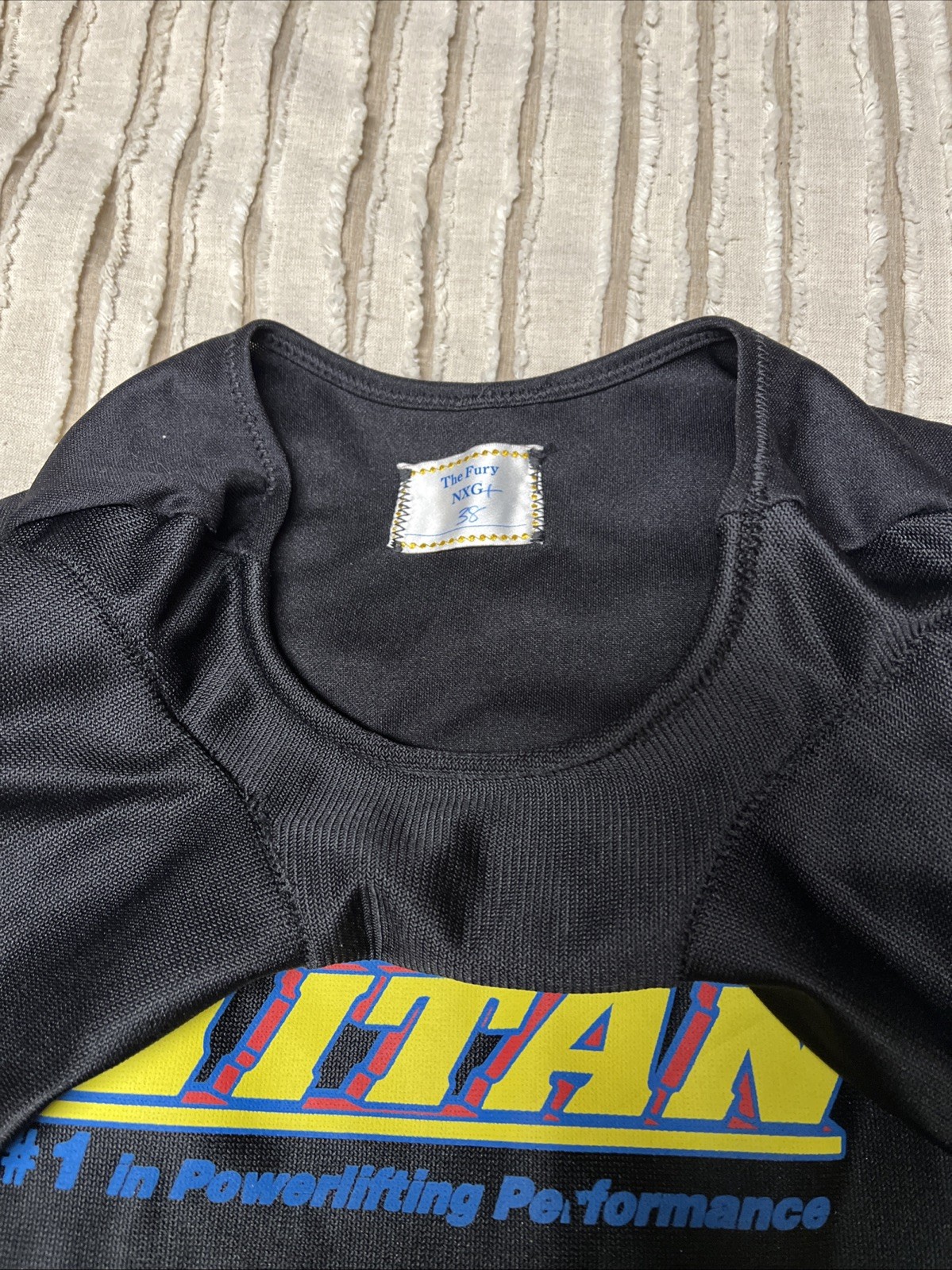Titan Fury NXG+ Bench Shirt Size 38 Black