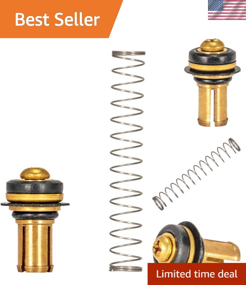 Complete Repair Kit with Polished Brass Stem Bottom Assembly - Easy Install
