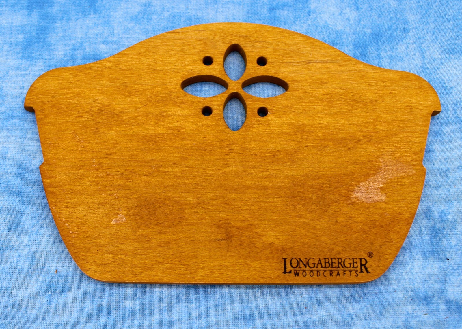 Longaberger WoodCrafts Basket Divider Insert – Classic Floral Cutout Design