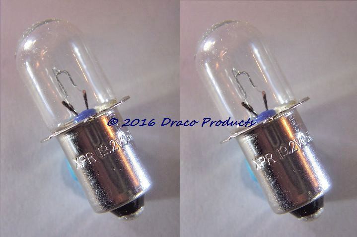 2X of XPR19 Xenon PR Base Flashlight Bulb 19V 19.2V @ 0.6A for Tool Lights